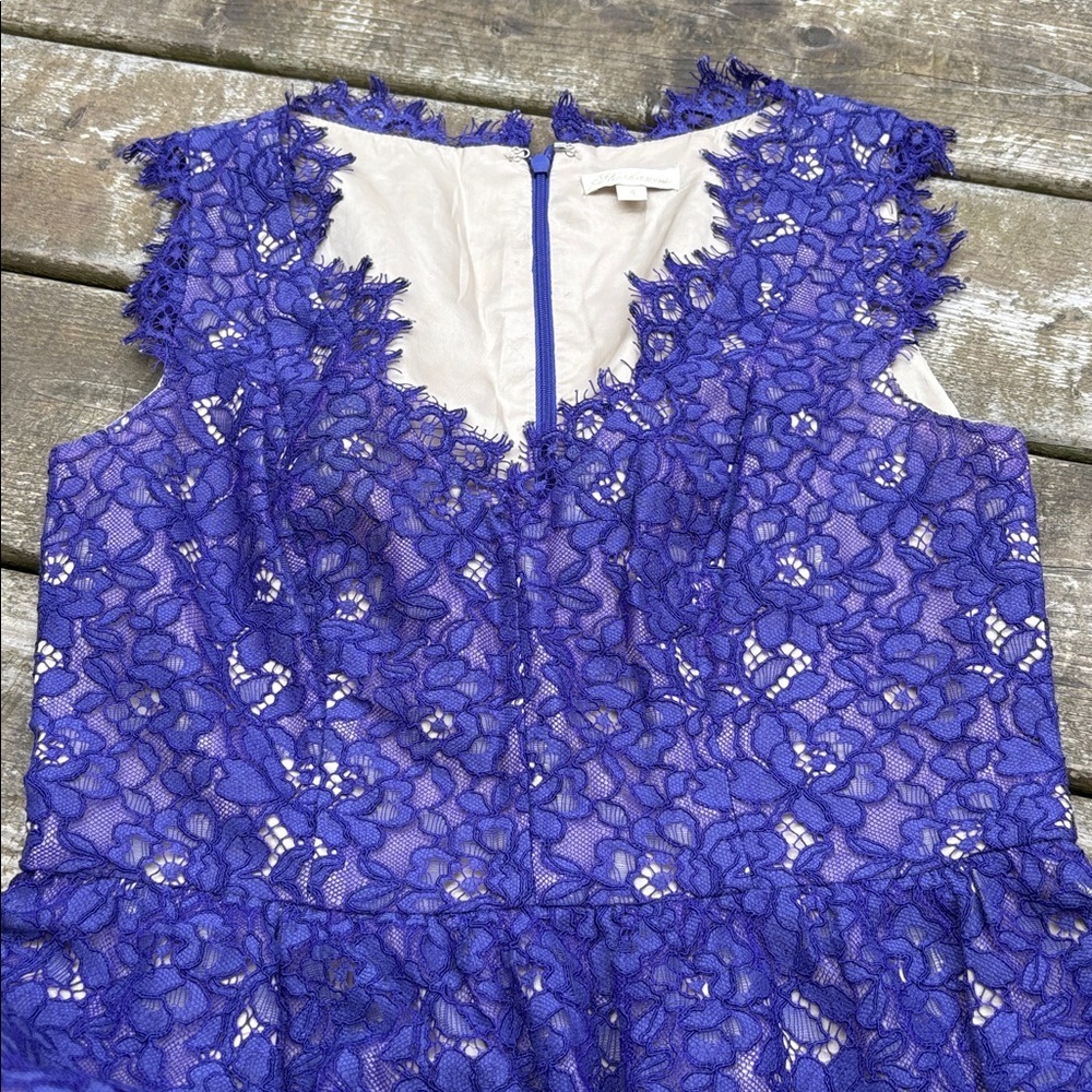 Shoshanna Purple Lace Dress size 4 - Picture 5 of 8